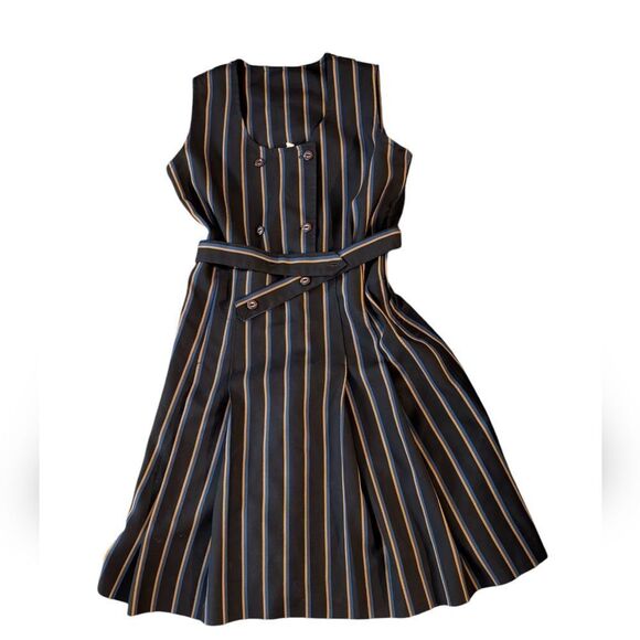 Women's Vintage Australian‎ Striped Dress Size 12 - Picture 3 of 8
